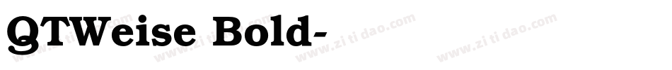 QTWeise Bold字体转换